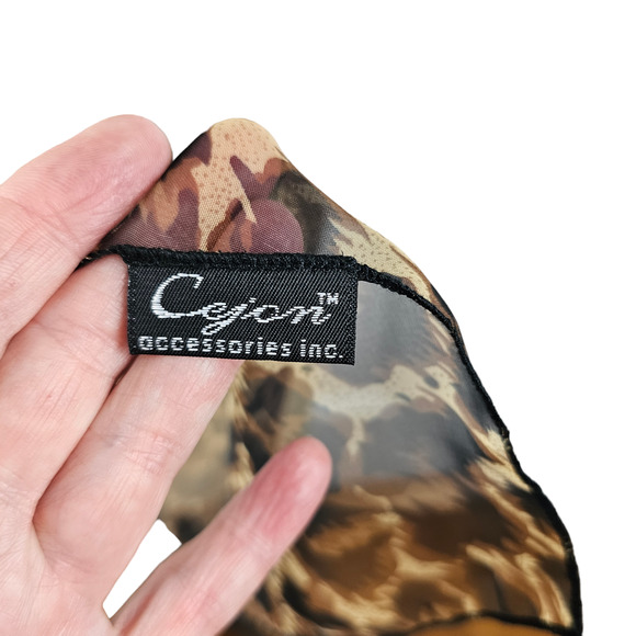 Cejon Accessories Mob wife animal print statement bow scarf 13 x 60 - Picture 4 of 5